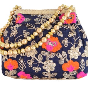Embroidered Bag, Embellished Bag, Floral Bag, Party Clutch, Wedding Purse, Bridal Bag, Handmade Purse, Evening Bag, Sequin Handbag, Zardozi