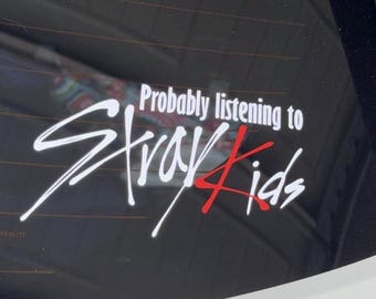 Listening to STRAY KIDS decal (more colors!)