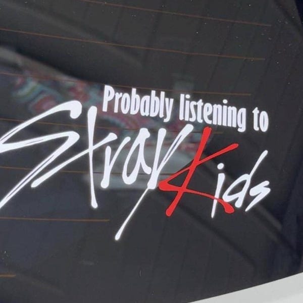 Listening to STRAY KIDS decal (more colors!)