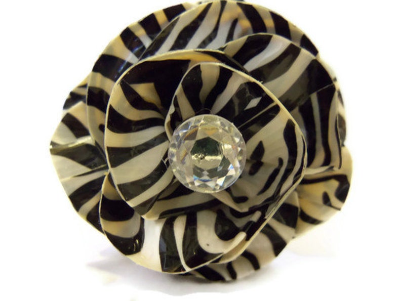 Zebra Print Retractable Duct Tape Flower Pen | Etsy