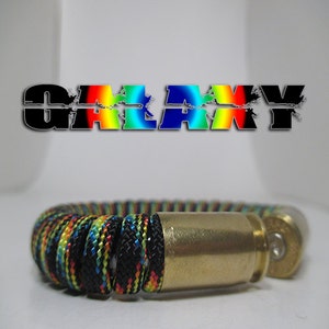 Galaxy Military and Second Amendment Paracord Bullet Bracelet