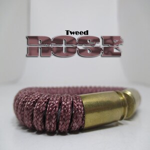 Rose Tweed Military and Second Amendment Paracord Bullet Bracelet