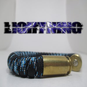 Lightning Military and Second Amendment Paracord Bullet Bracelet