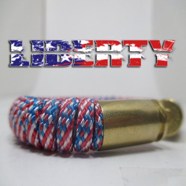 Liberty Military et Second Amendment Paracord Bullet Bracelet (40 cal , .45ACP)