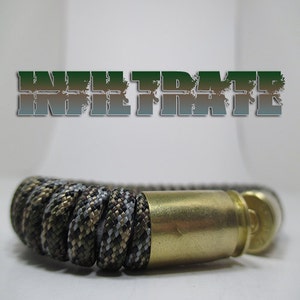 Infiltrate Military and Second Amendment Paracord Bullet Bracelet (40 cal , .45ACP)
