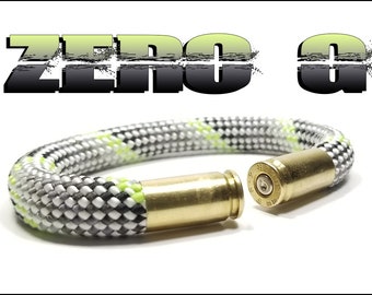 Zero Gravity Military en Second Amendment Recht om wapens te dragen Bullet Casing Support Bracelet (9mm, 40 cal, .45ACP)
