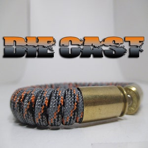 Die Cast Military and Second Amendment Paracord Bullet Bracelet