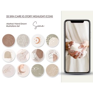 Instagram Story Highlight Icon Covers, Insta Hand Drawn Illustrated Icons Kit, IG Social Media Boho Lifestyle Covers Set, Digital Delivery