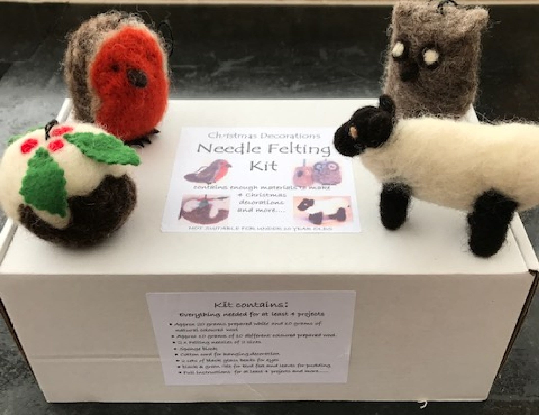 Needle Felting Kit Four Projects in one Kit Beginners Etsy