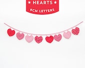 Handmade 'HEART' Fabric Garland