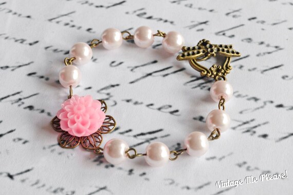 flower girl bracelet etsy