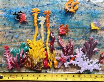 Fused Glass Coral Reef Mix, COE90 Glass Pieces