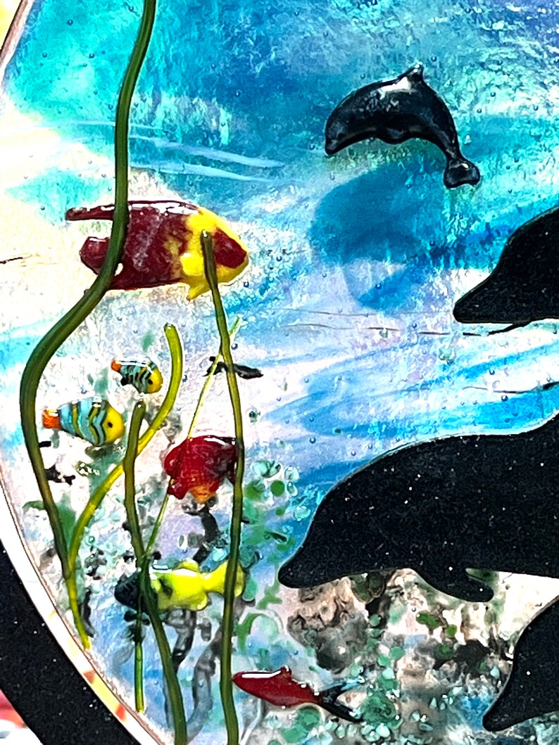 Fused Glass Undersea Creatures and Shells Craft Use Mixed or Single