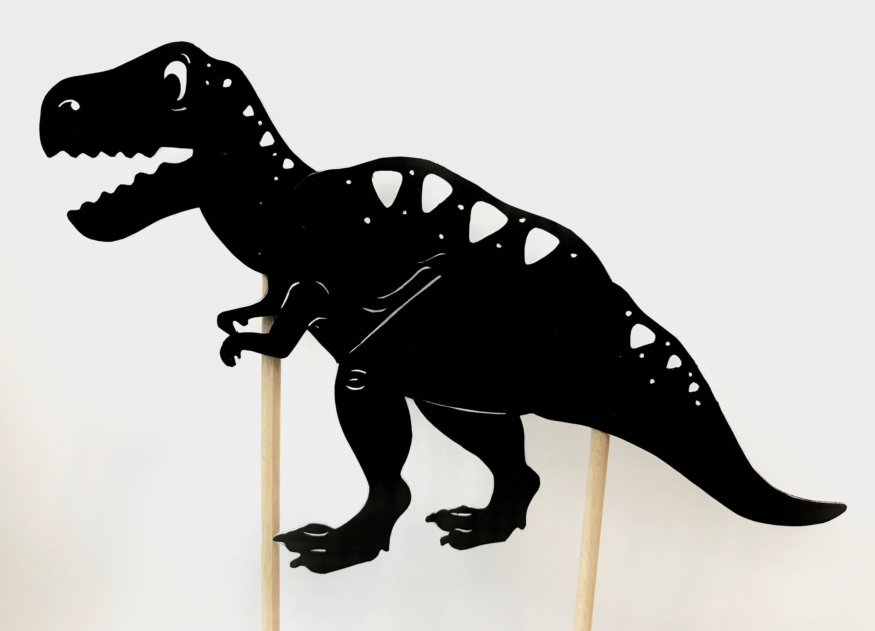 TRex Shadow Puppet Hand Cut T Rex Dinosaur Etsy