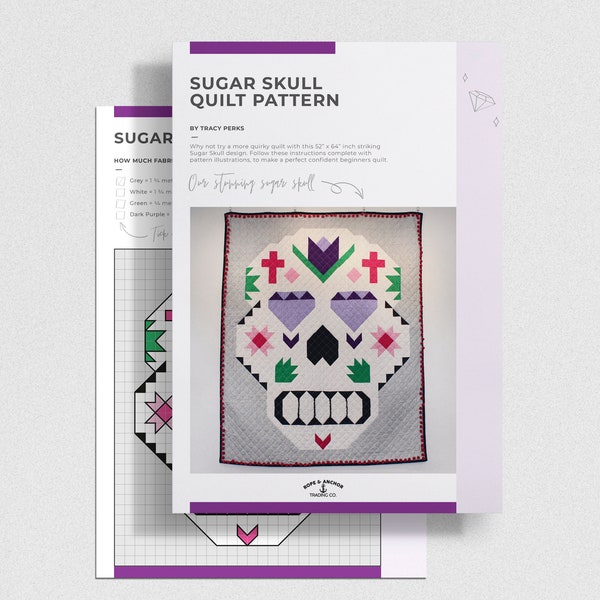 Sugar Skull Quilt Pattern