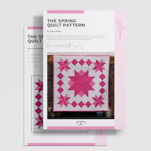 The Spring Quilt Pattern - Easy, quick Quilt Pattern for Beginners.