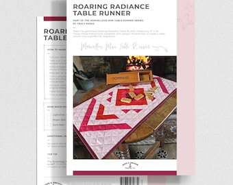 Modello per runner da tavolo Roaring Radiance - Modello per quilter per principianti