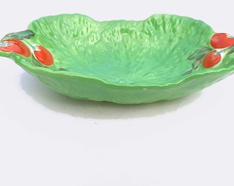Fuente grande para servir lechuga y tomate de Beswick Ware, estilo vintage, de los años 30 a 50.