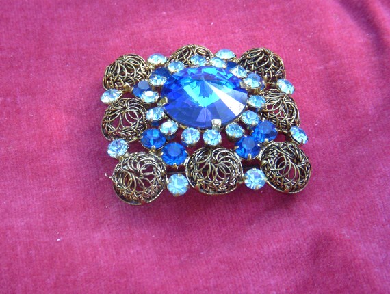 Absolutely stunning vintage large square brooch: … - image 3