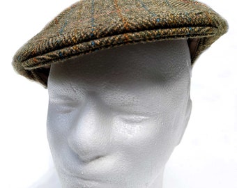 Stylish vintage wool tweed flat cap by John Brocklehurst, circa 90's-00's