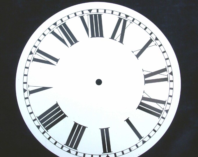 Vintage Replacement Clock Face,wall Clock,etc Black Roman Numerals on