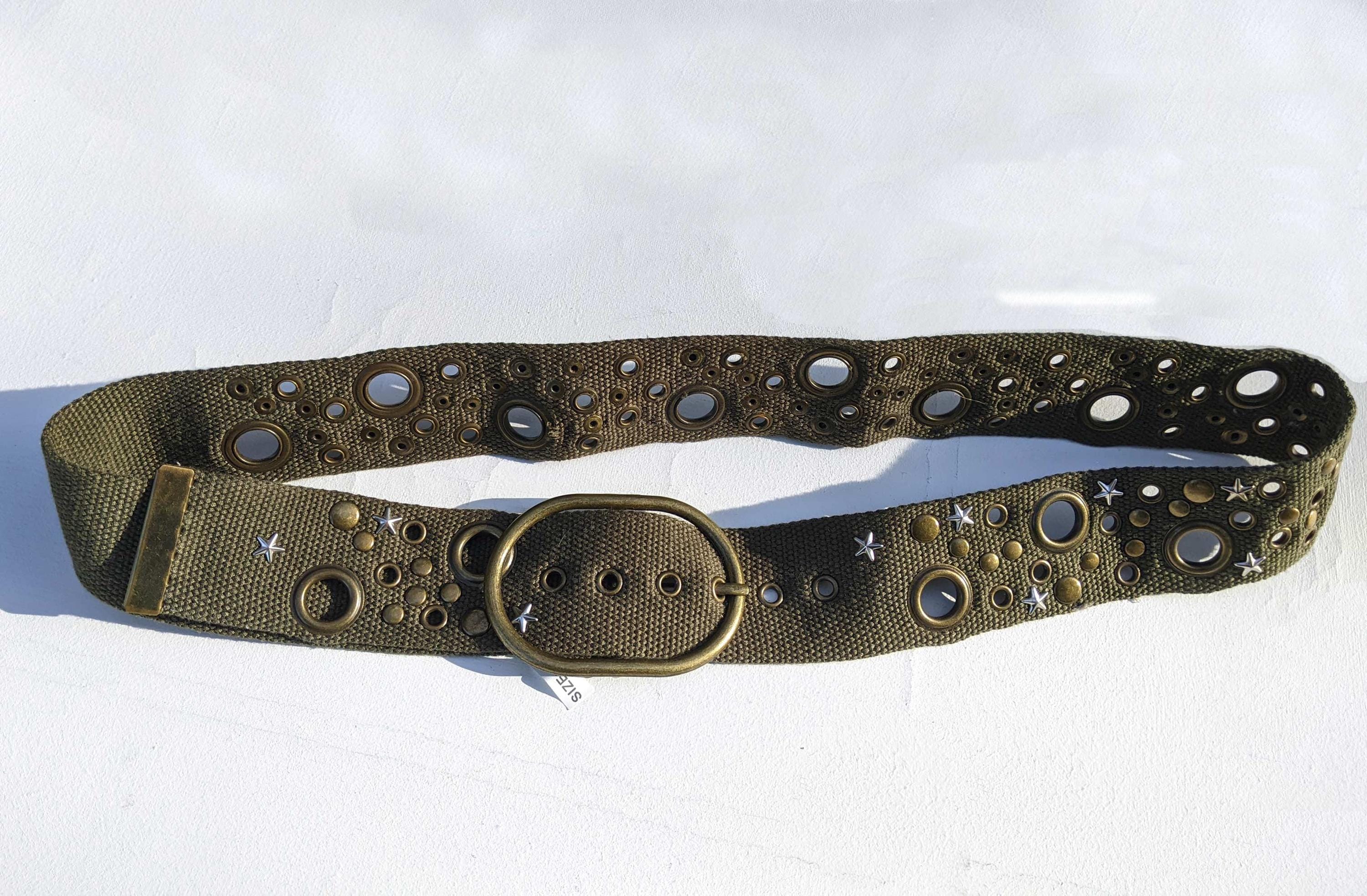 Double Grommet Belt Canvas - Etsy display picture 2
