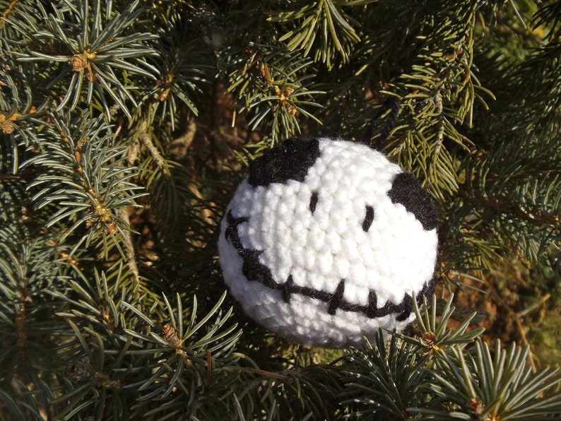 Crocheted Jack Skellington Ornament