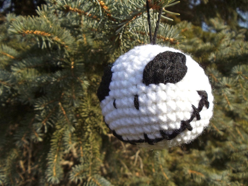 Crocheted Jack Skellington Ornament