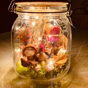 Custom made Fairy Life Jar Village
