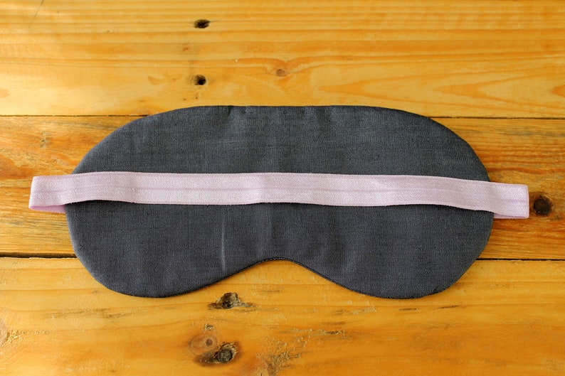 Dark denim chambray sleep mask