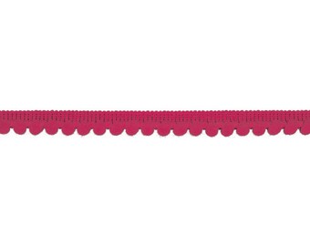 Pompomborte Bommelborte 6 mm fuchsia