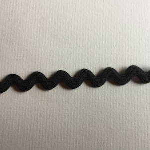 Zackenlitze Baumwolle 10 mm schwarz