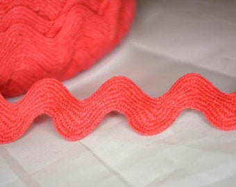 Zackenlitze Baumwolle 20 mm rot   hochwertig
