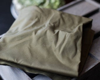 Bio  Oilskin Dry Waxed Organic Cotton by Mind the MAKER  khaki