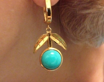 Natural Sleeping Beauty Turquoise earrings