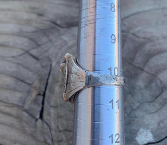 Native Bear Ring signed, size 10.25 - image 4