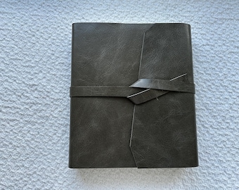 Biblia ESV para tomar notas: Cubierta de cuero de grano completo gris envejecido
