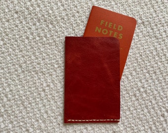 Field Notes leather sheath Field Notes leather case Leather Moleskine Pocket Cahier, Clairefontaine, Word notebook leather notebook cover