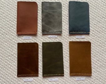 Field Notes leather sheath Field Notes leather case Leather Moleskine Pocket Cahier, Clairefontaine, Word notebook leather notebook cover