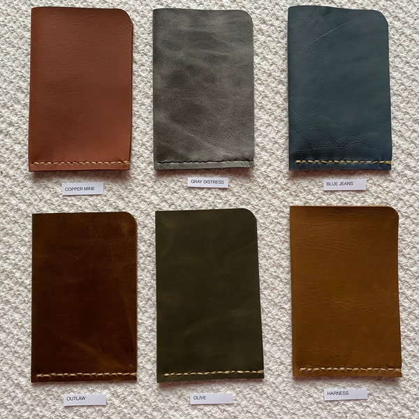 Field Notes leather sheath Field Notes leather case Leather Moleskine Pocket Cahier, Clairefontaine, Word notebook leather notebook cover