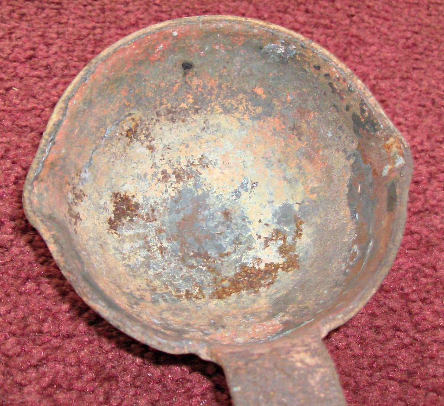 Vintage Cast Iron Smelting Pot Ladle Etsy