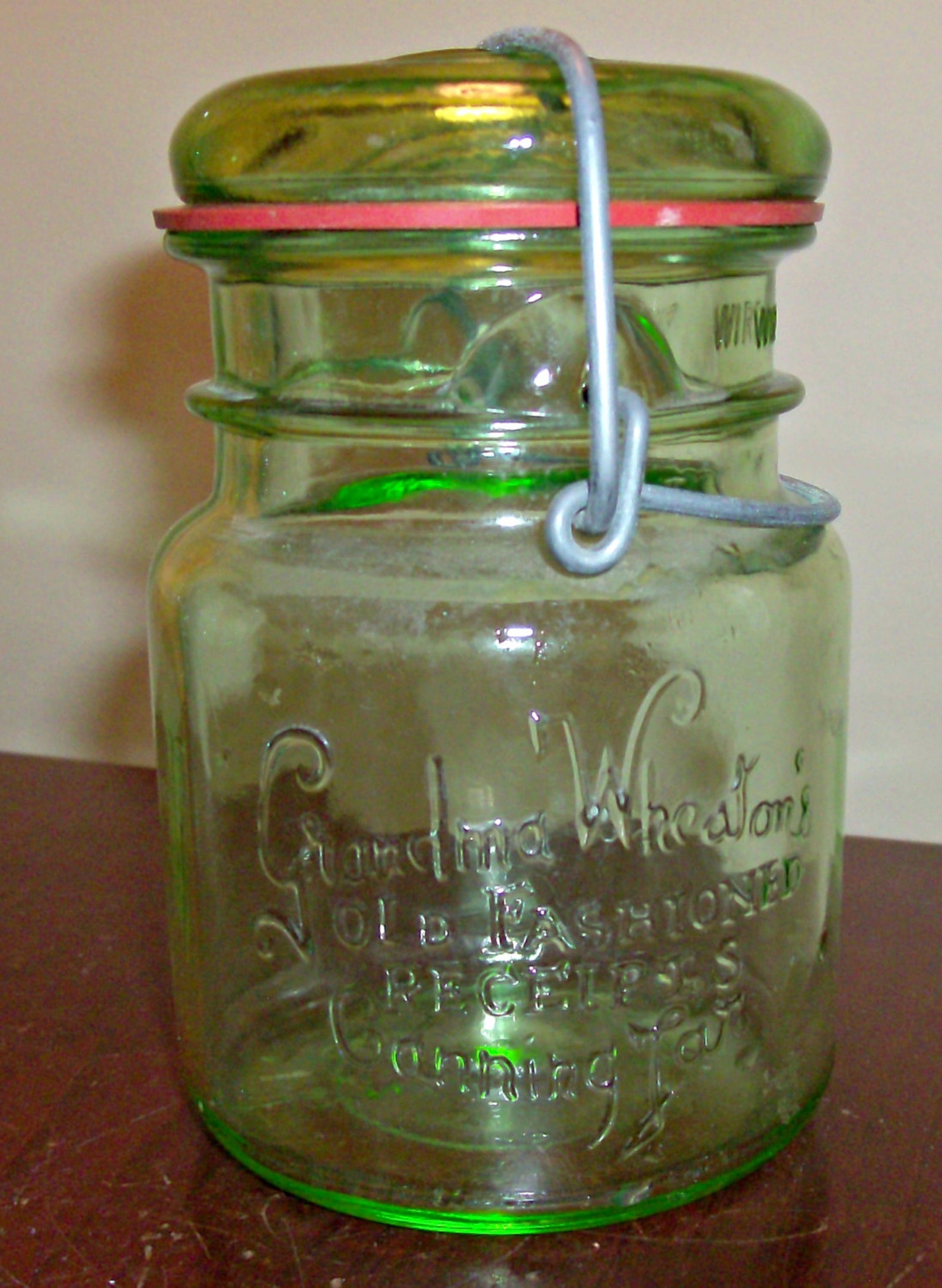 Vintage Grandma Wheaton's Canning Jar Etsy