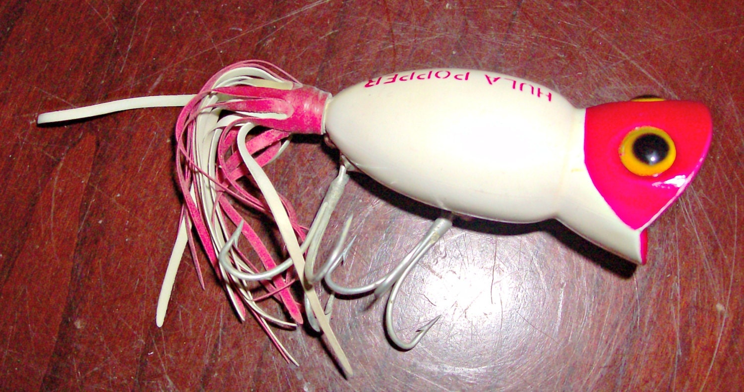 Vintage Arbogast Hula Popper Fishing Lure Etsy
