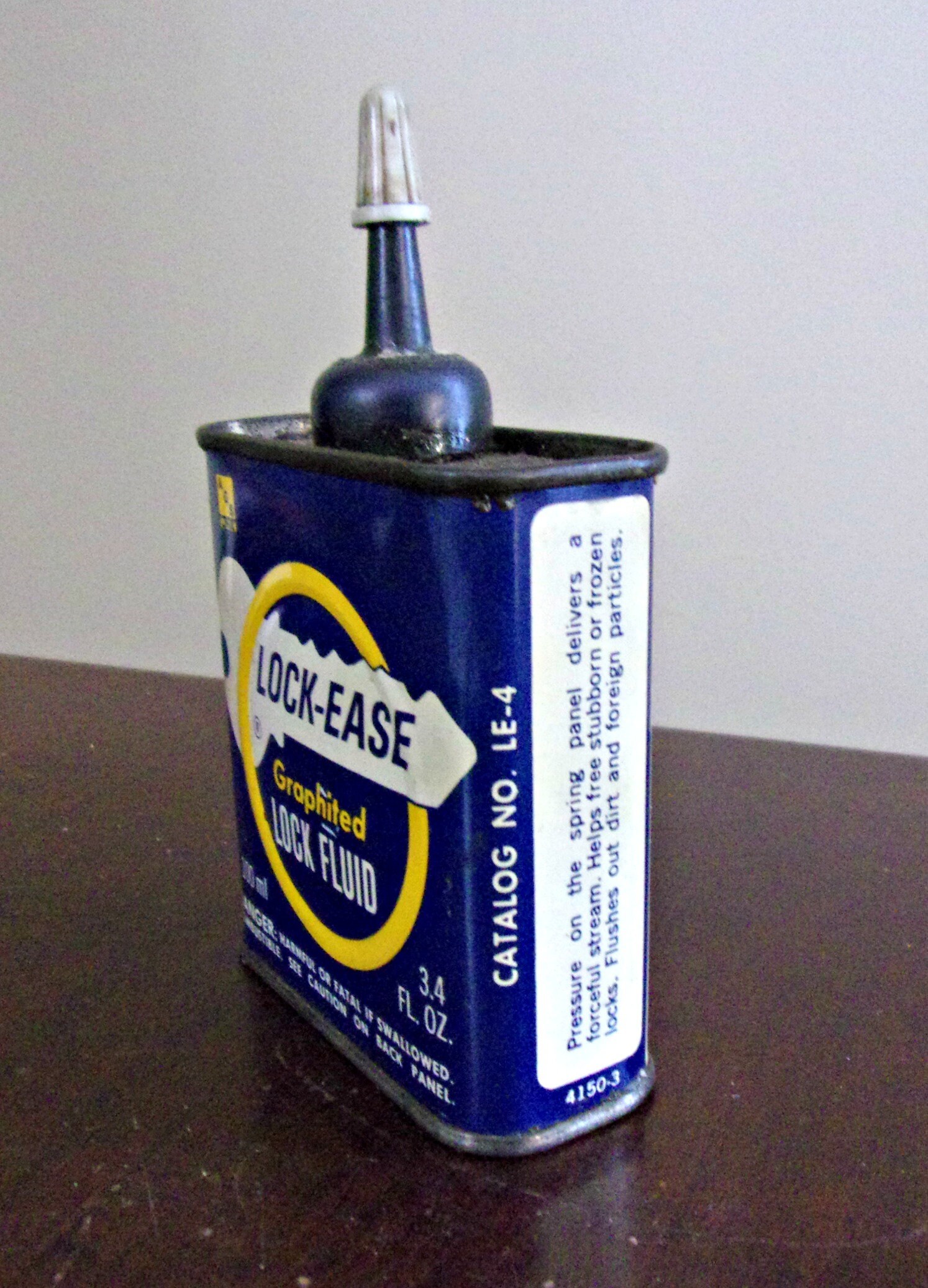 Vintage LOCKEASE Graphited Lock Fluid Oil Can Etsy