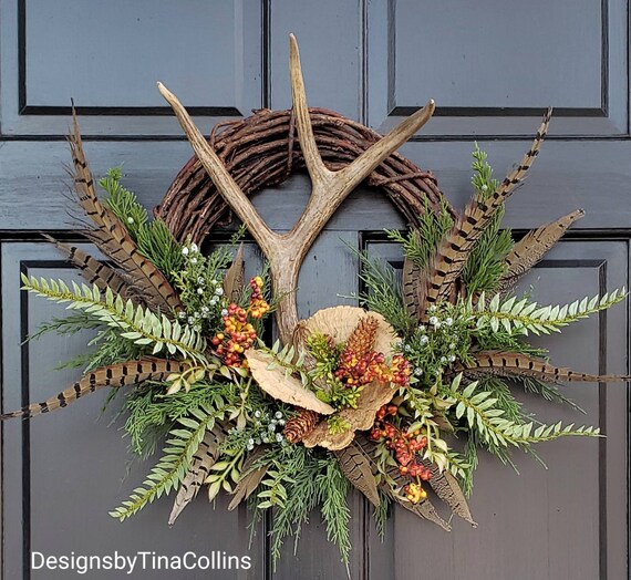 Antler Wreath-fairy Wreath-summer Solstice Wreath-woodland | Etsy