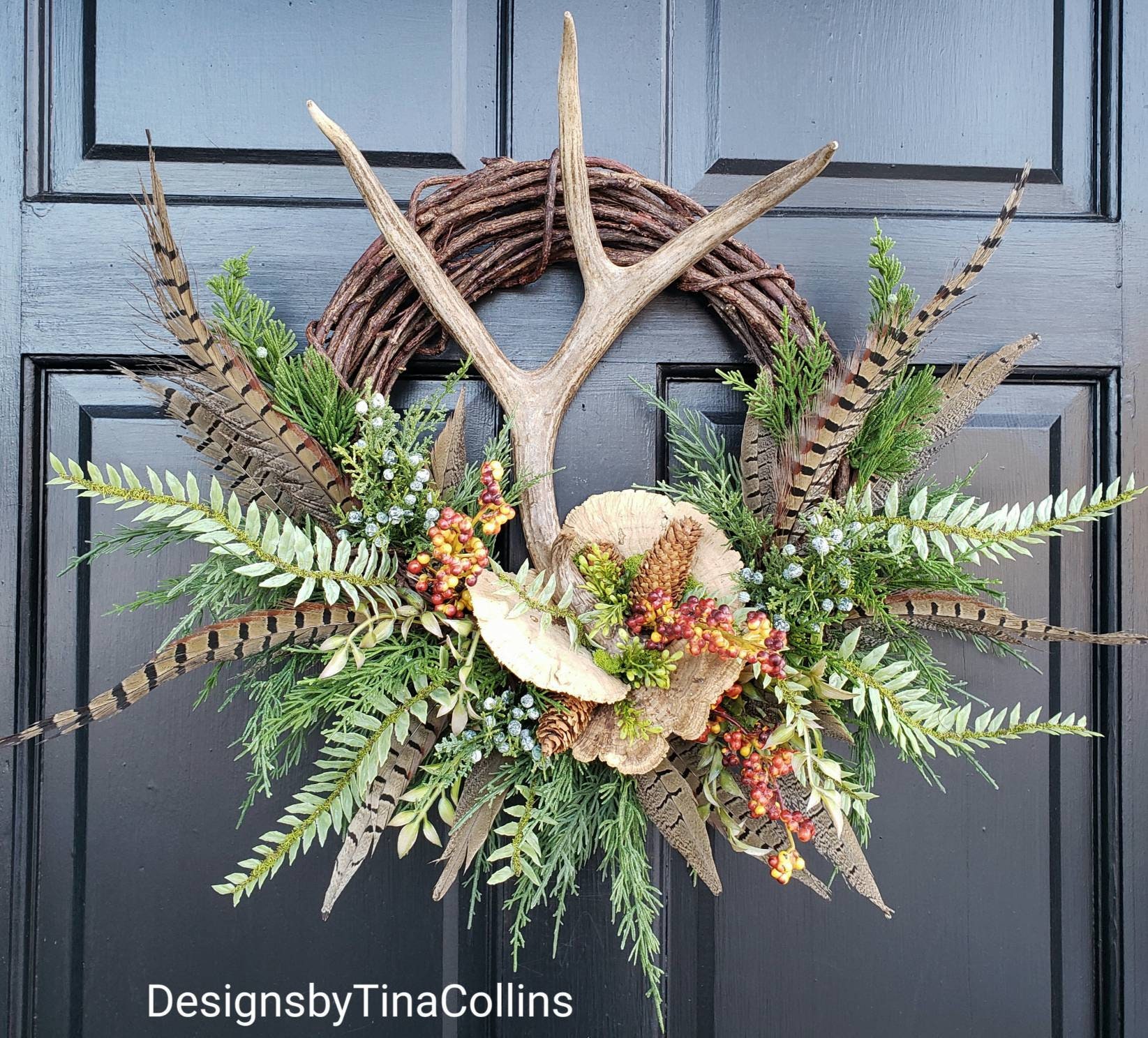 Antler Wreath-fairy Wreath-summer Solstice Wreath-woodland | Etsy