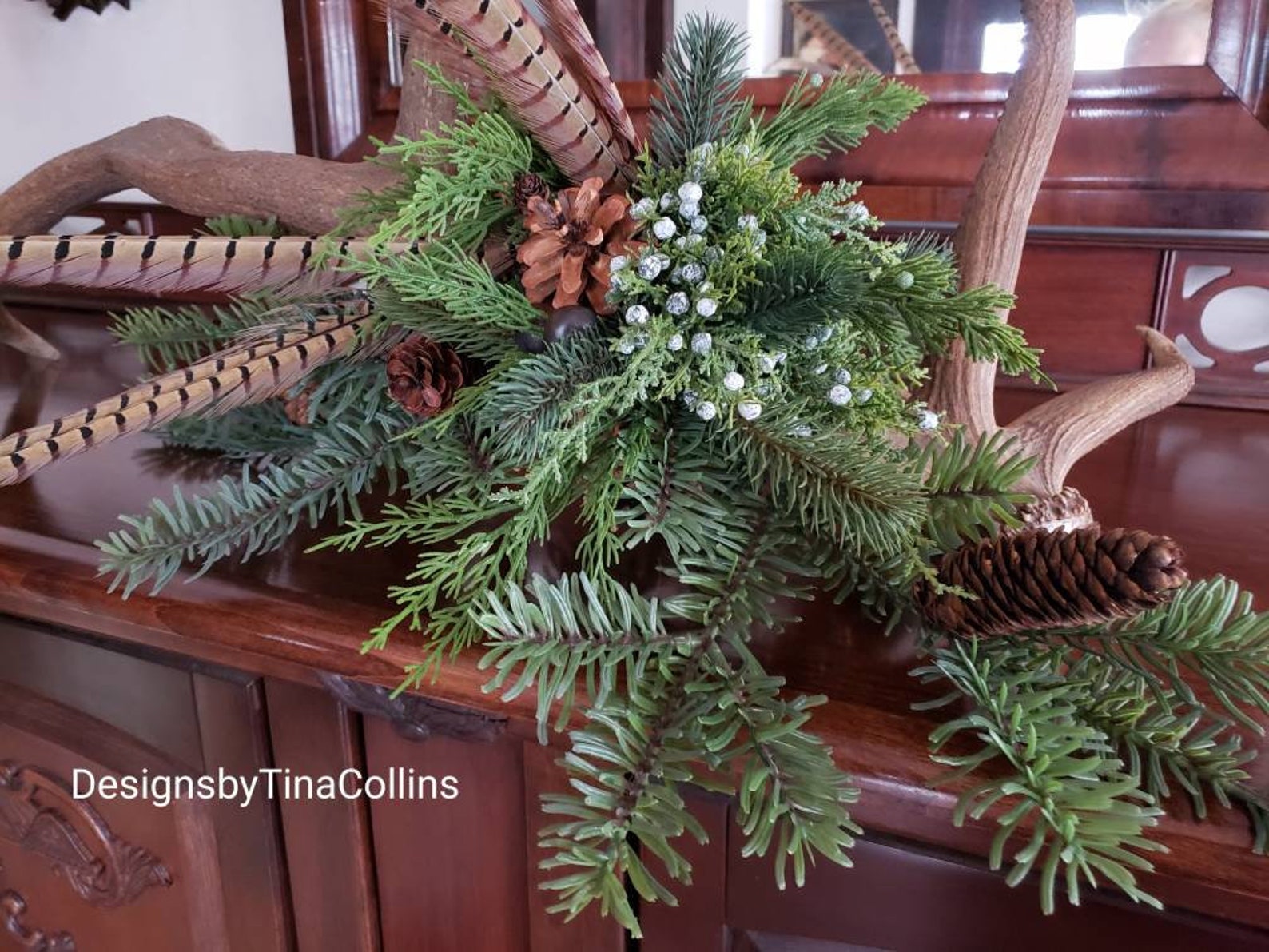 Elk Antlerelk Antler Centerpieceelk Antler Arrangementelk Etsy