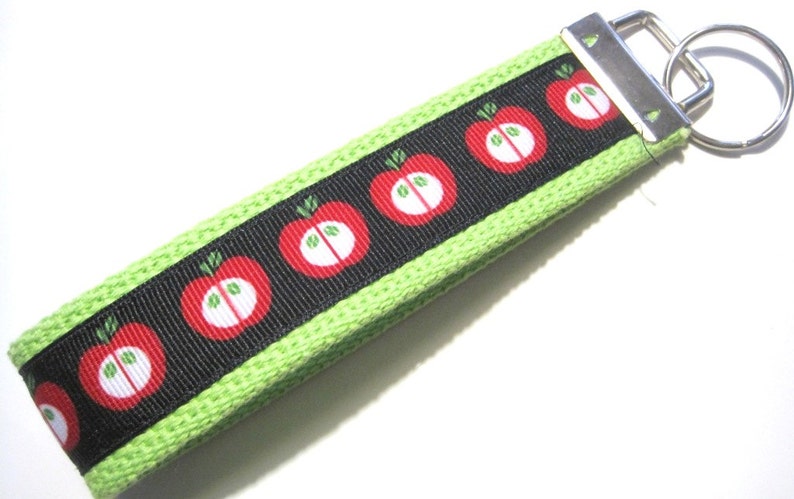 Key Chain Cute Keychain Key Fob Wristlet Lanyard Zipper image 0