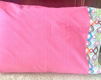 Cute Standard Pillowcase Home Decor Birthday Gift Toddler Pillowcases Kids Guest Bedroom Girls Boys Bedding Hot Pink Polka Dots