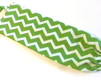 Kunststoff-Lebensmittel-Taschenhalter, Aufbewahrung, Organizer, Spender-süße grün Chevron-Streifen - Einweihungsparty, Brautjungfer Geschenk, Hochzeitsgeschenk